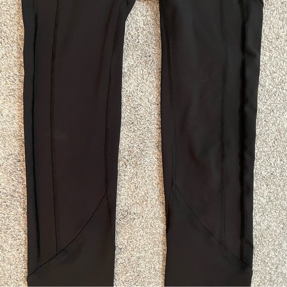Lululemon Women's Size 4 Ankle Tight Black 24 x 24 Yoga Pants W/ Pockets - Picture 10 of 13